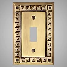 1 Gang Toggle Light Switch Plate Greek Design Magnus Home Products