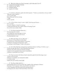 the tragedy of romeo and juliet act iii test pages text 