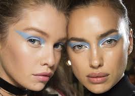 runway beauty icy blue eyes and