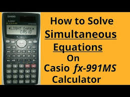 how to solve simultaneous equations on