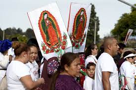 latino catholics commemorate virgen de