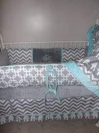 baby bedding crib set with light aqua