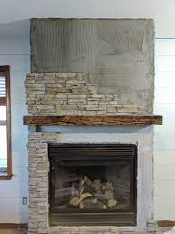 Stacked Stone Fireplace Remodel How