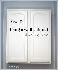 How To Hang A Wall Cabinet The Easy Way