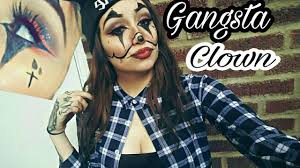 gangsta chola clown makeup tutorial red