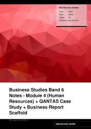 Business Case Study     for HSC business studies Qantas Case Study