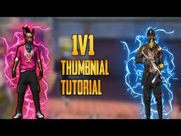 How to make thumbnails for free 2020! How To Make 1v1 Thumbnail Like Tsg Thumbnail Tutorial Sourabh Freefire Youtube