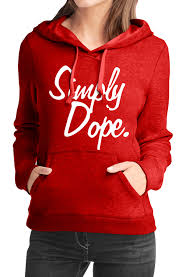 Simply Dope Red Girls Hoodie