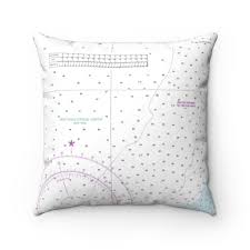 Wellfleet Harbor Nautical Chart Faux Suede Square Pillow