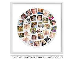 Circle Shape Photo Collage Templates