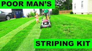 the poor man s free lawn striping kit