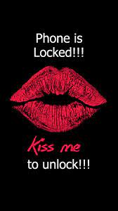 phone is locked kiss me to unlock pink