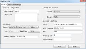 Apn settings for modem/wifi dongle. Smsdeliverer Help