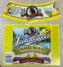 leinenkugel s summer shandy label with neck