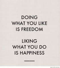 Doing-what-you-like-is-freedom.jpg via Relatably.com