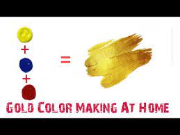 How To Make Gold Color Paint At Home