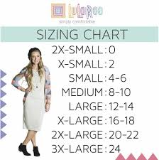 Lularoe Size Chart Most Accurate For Nicole And Cassie