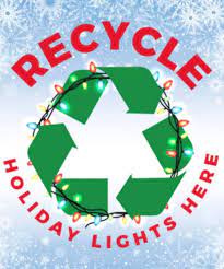 holiday string lights can be recycled