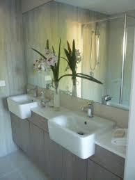 bathroom vanity with semi recessed