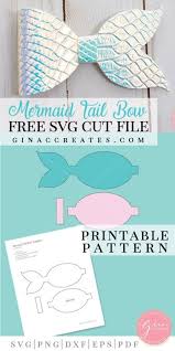 The usp of the template is you can color it up using the shade of your choice! I Like Big Bows Free Mermaid Tails Bow Template For Faux Leather Bows