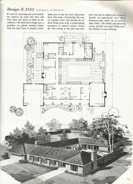 Vintage House Plans Courtyard House