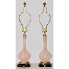 Pair Of Mid Century Modern Murano Pink