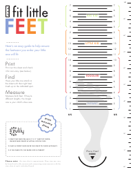 sample kids shoe size chart fit
