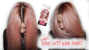 how to pink peach hair pixie lott