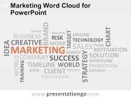 Marketing Word Cloud For Powerpoint Presentationgo Com