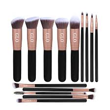 glo makeup brush set 14pcs premium