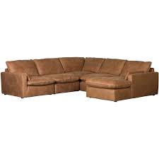 2pc italian leather sectional with laf