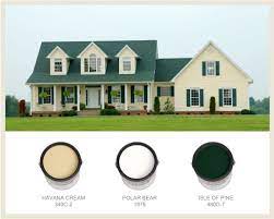 green roof house house paint exterior