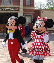 mickey minnie couple mouse mascot