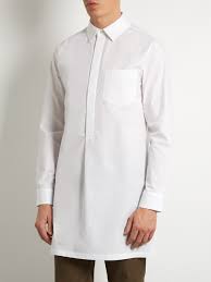 Adam Lippes Point Collar Cotton Poplin Shirt Mens White Adam