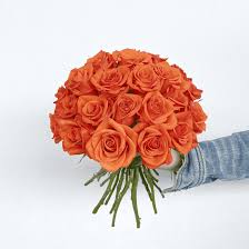 bouquet de roses orange sur mesure de