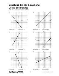 graphing linear equations using