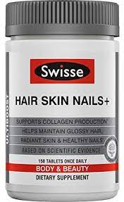 Maybe you would like to learn more about one of these? Amazon Com Swisse Ultiboost Hair Skin Nails Supplement Premium Beauty Formula Supports Collagen Production Rich In Vitamin C Silica Plus Biotin 150 Tablets Sww60050 Health Household