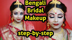 traditional bengali bridal makeup self