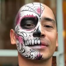 day of the dead sugar skull face painting