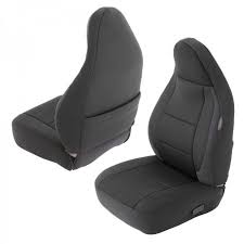 Neoprene Seat Covers Black Sides Black