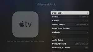 Select the bottom icon in the quick settings menu; Apple Tv 4k Review Playback Quality 4k Content