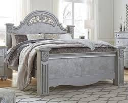 Zolena King Poster Bed Champagne