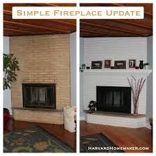 simple fireplace update harvard homemaker