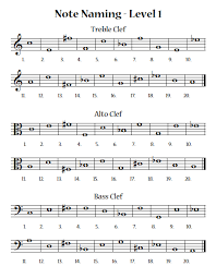 Treble clef, bass clef, alto clef, tenor clef, and intervals. Free Band Orchestra Worksheets Rhythm Notes Note Names And Fingerings Stepwise Publications Materials For Band Orchestra