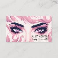 lashes makeup artist business card