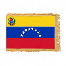 venezuela government fringed flag with