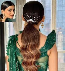indian ponytail hairstyles for women