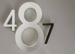 Modern 10 Lighted Led House Address Numbers By Luxello