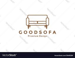 Minimalist Interior Sofa Lines Logo