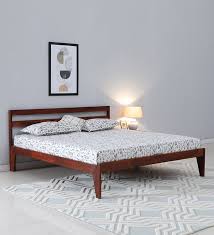 Esther Solid Wood Queen Size Bed In